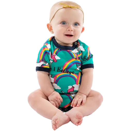 Lazy One Infant Unicorn Onesie