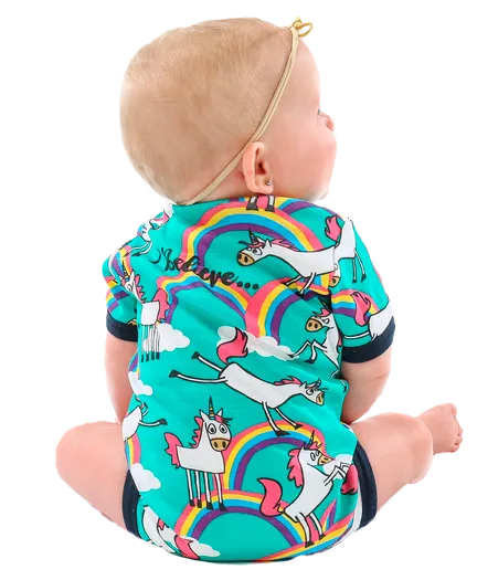Lazy One Infant Unicorn Onesie