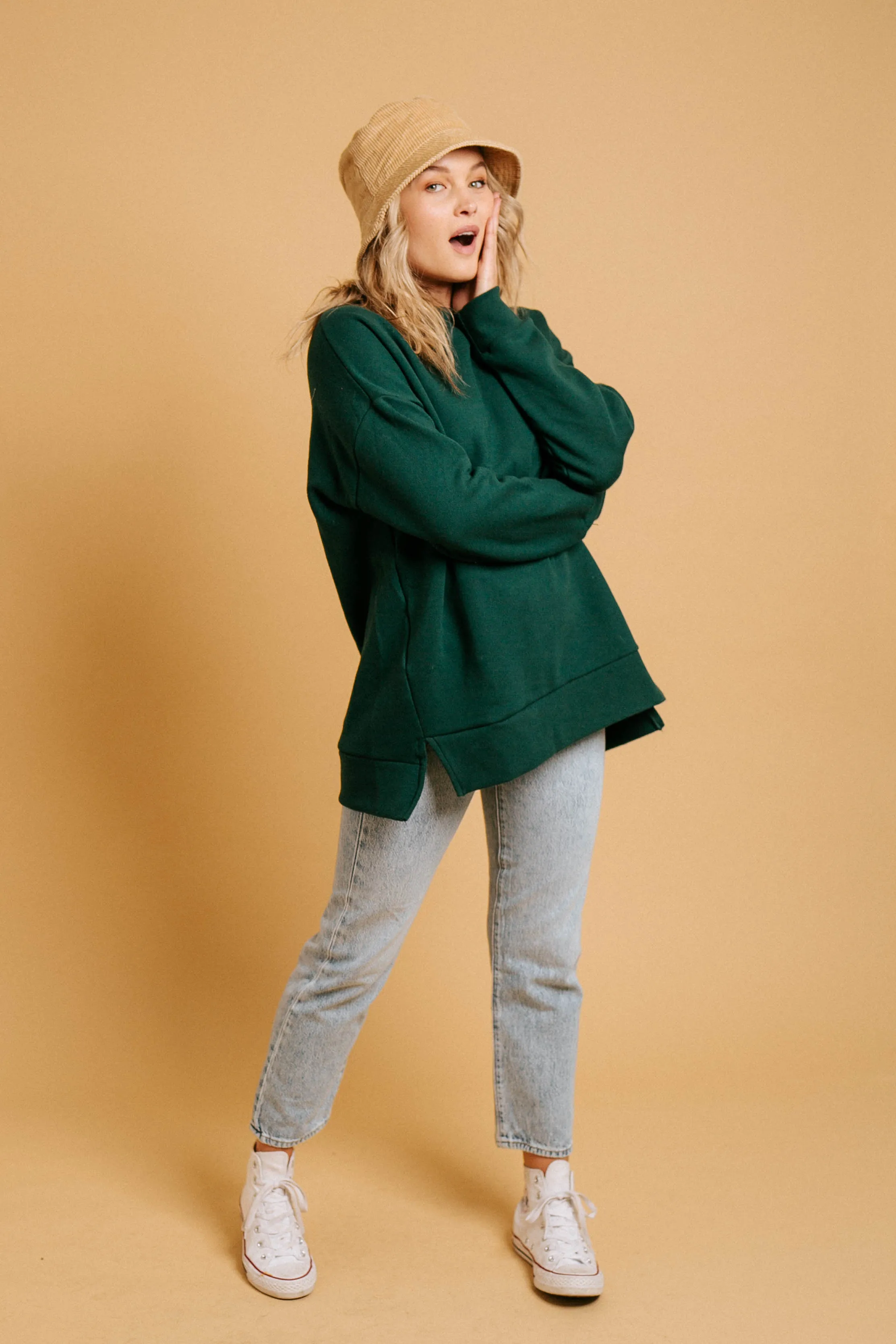 Lazy Sunday Pullover // Green
