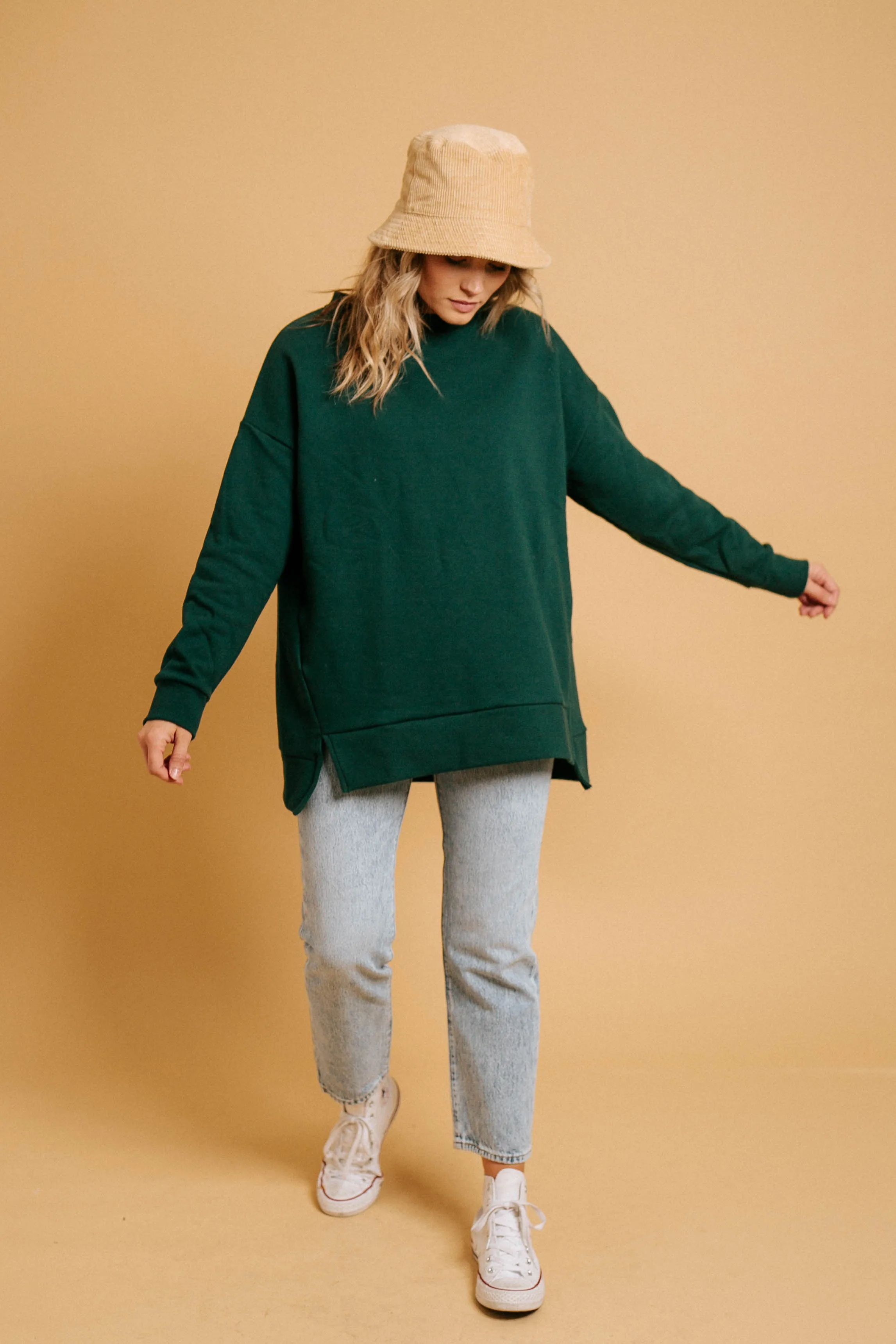 Lazy Sunday Pullover // Green