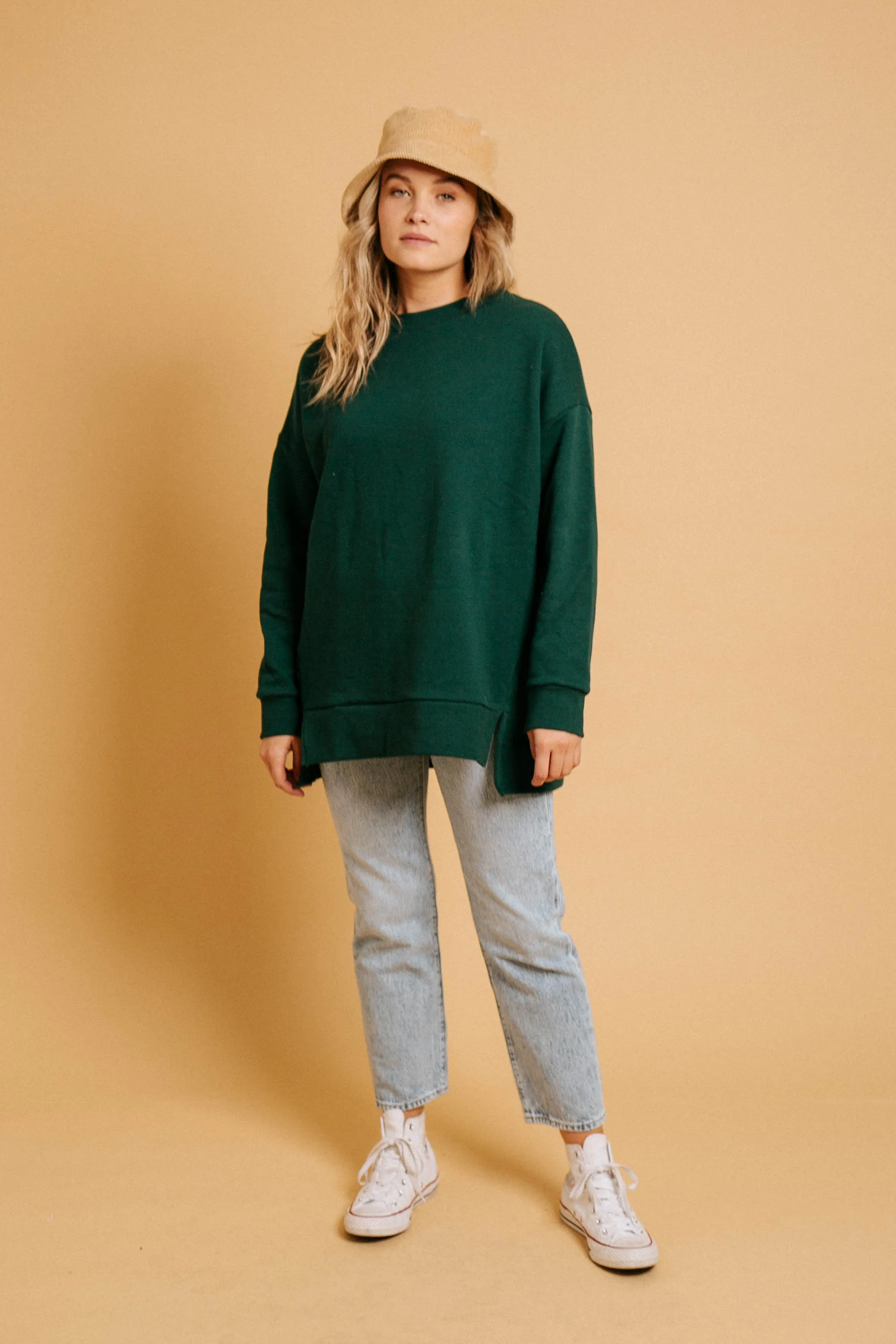 Lazy Sunday Pullover // Green