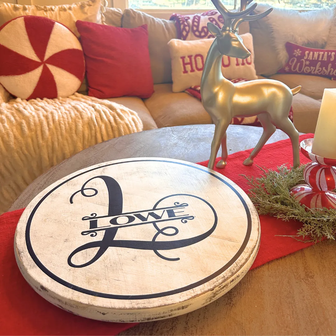 Lazy Susan - 18 inch Round Serving Tray - Turntable - Tabletop