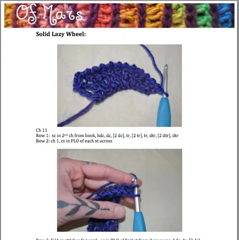 Lazy Wheels - Crochet Pattern