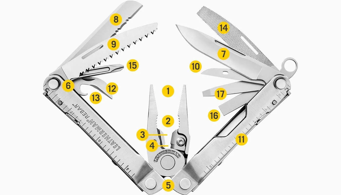 Leatherman multitool Rebar - Silver