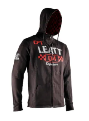 LEATT HOODIE HERITAGE [BLACK] 2022 - END OF RANGE; WHILE STOCKS LAST