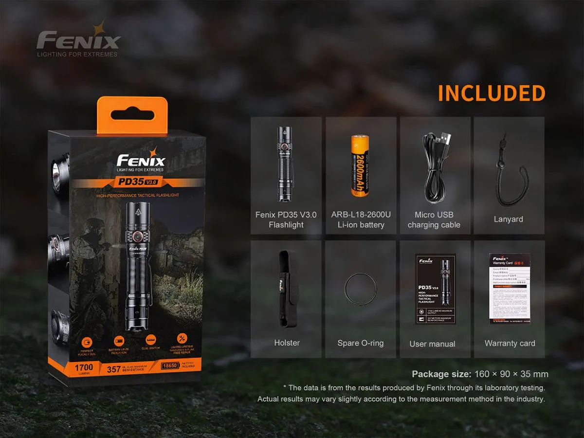 LED Flashlight Fenix PD35 V3.0