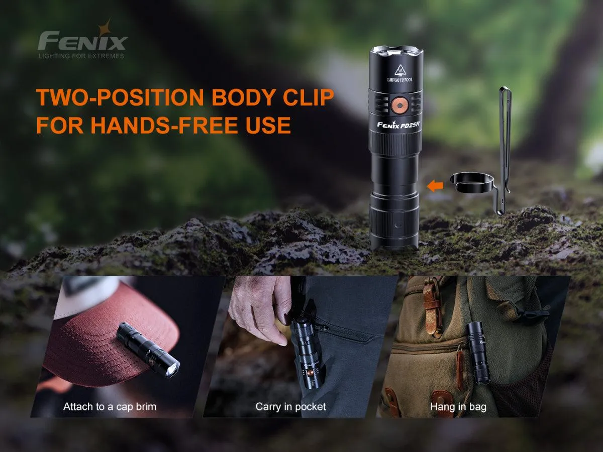 LED Rechargeable EDC flashlight Fenix PD25R