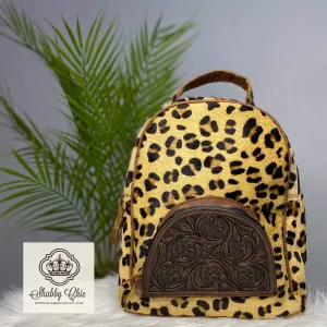 Leopard Hair on Hide Backpack
