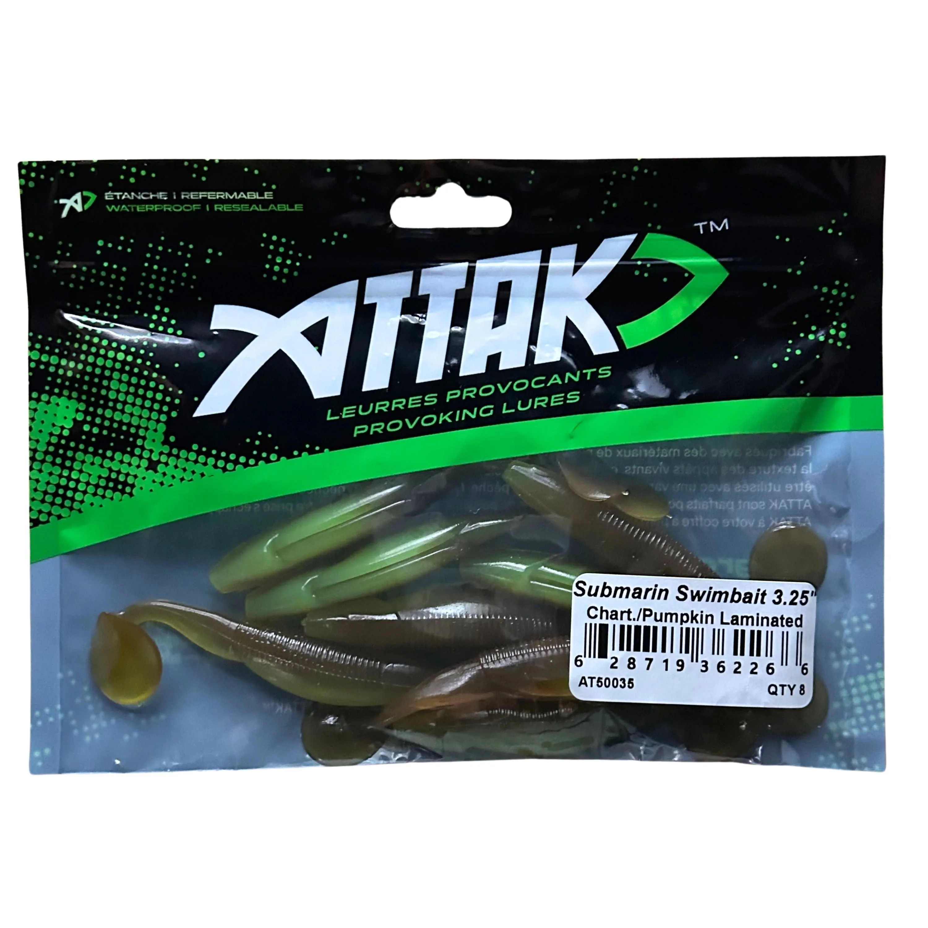 Leurres souples "Submarin Swimbait" - 6-8/pqt