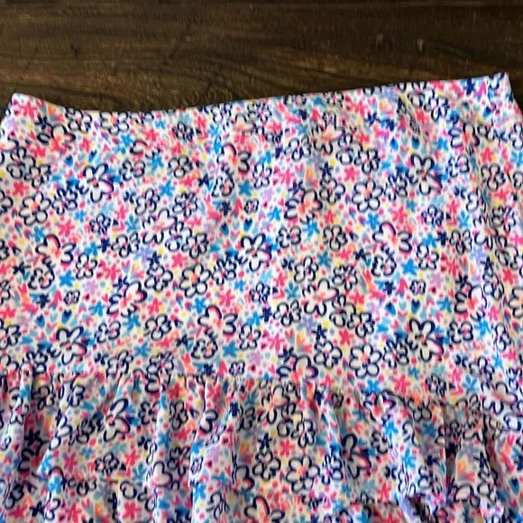 Lilly Pulitzer tilly skirt multi fun sun repeat ditsy Size 10