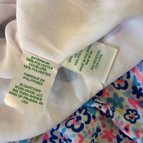 Lilly Pulitzer tilly skirt multi fun sun repeat ditsy Size 10