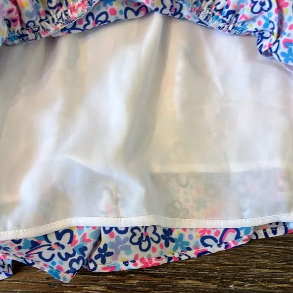 Lilly Pulitzer tilly skirt multi fun sun repeat ditsy Size 10