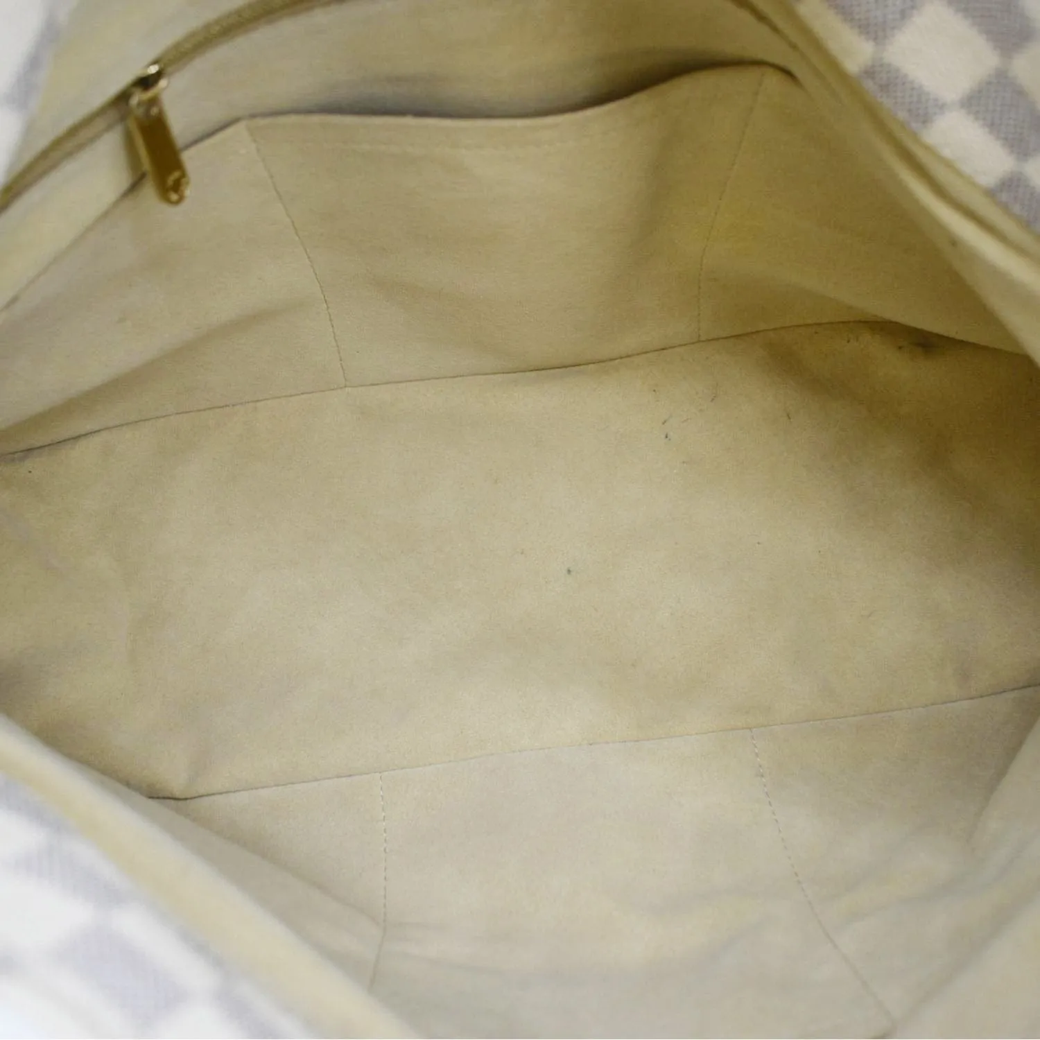 LOUIS VUITTON Artsy MM Damier Azur Hobo Bag White