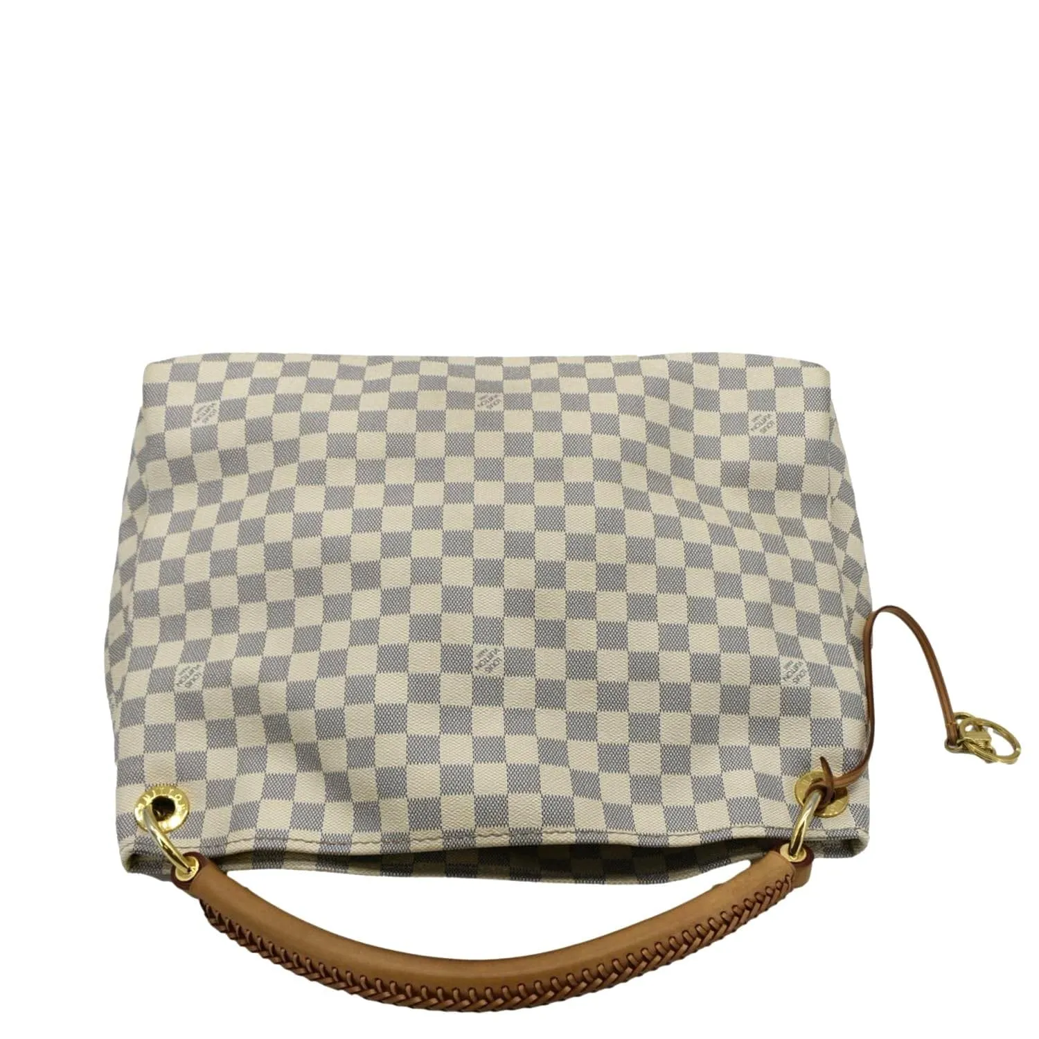 LOUIS VUITTON Artsy MM Damier Azur Hobo Bag White