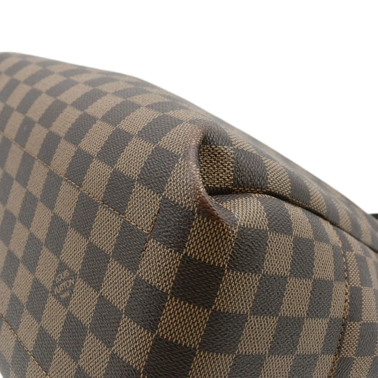 LOUIS VUITTON Belmont MM Damier Ebene Shoulder Bag Brown