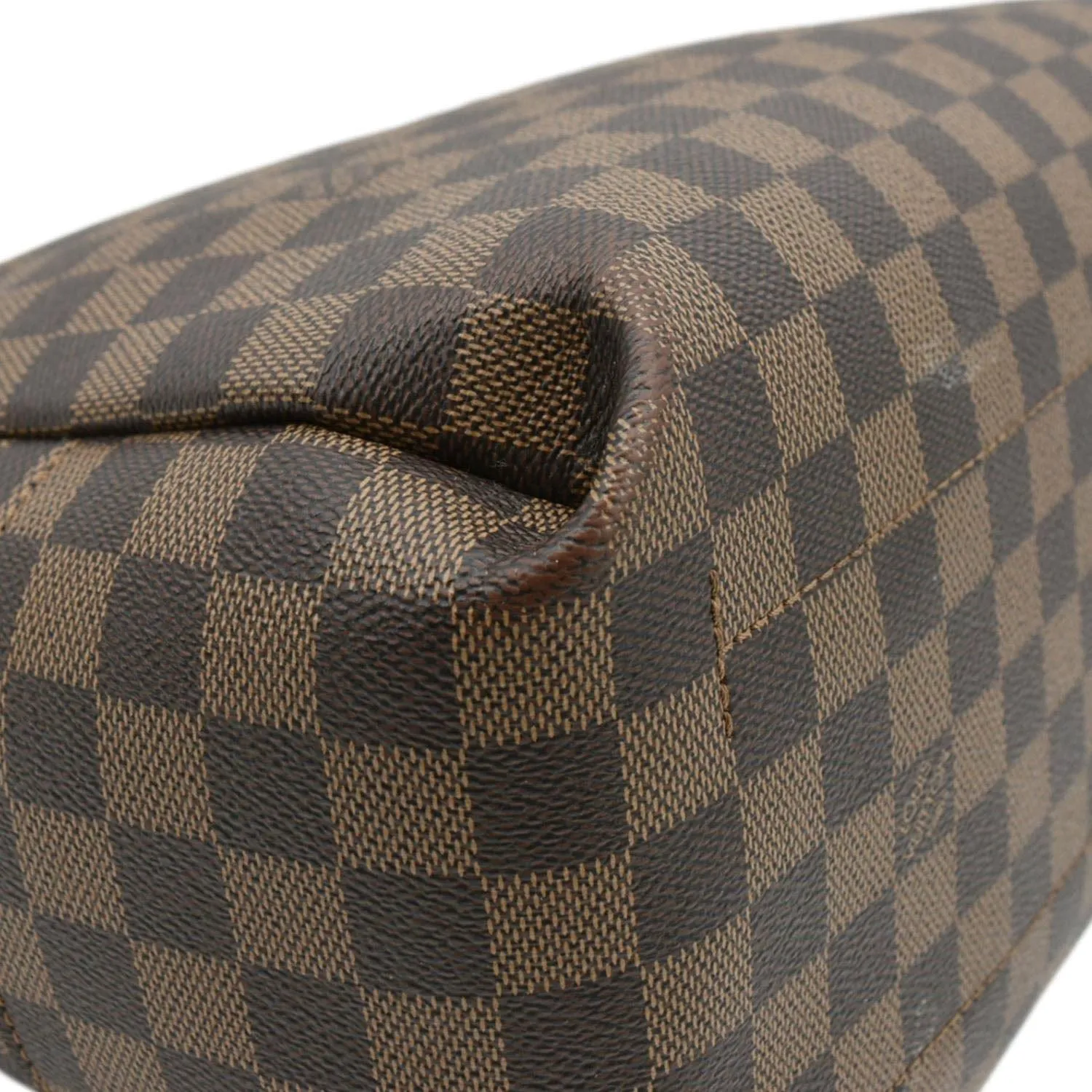 LOUIS VUITTON Belmont MM Damier Ebene Shoulder Bag Brown