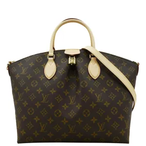LOUIS VUITTON Boetie MM Monogram Canvas Shoulder Bag Brown