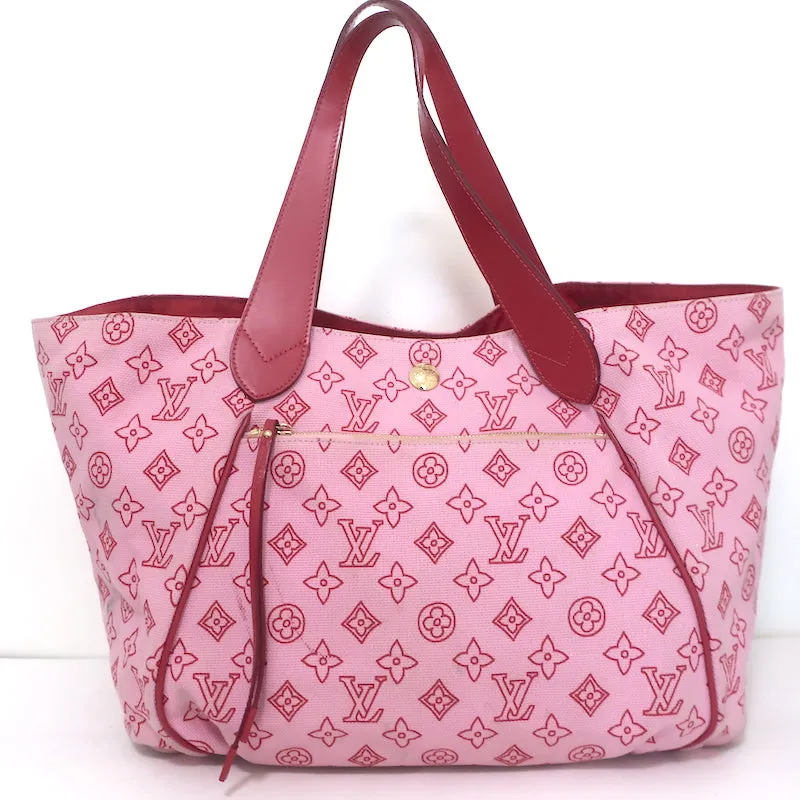 Louis Vuitton Cabas Ipanema GM Tote Red Monogram Canvas Large Shoulder Bag