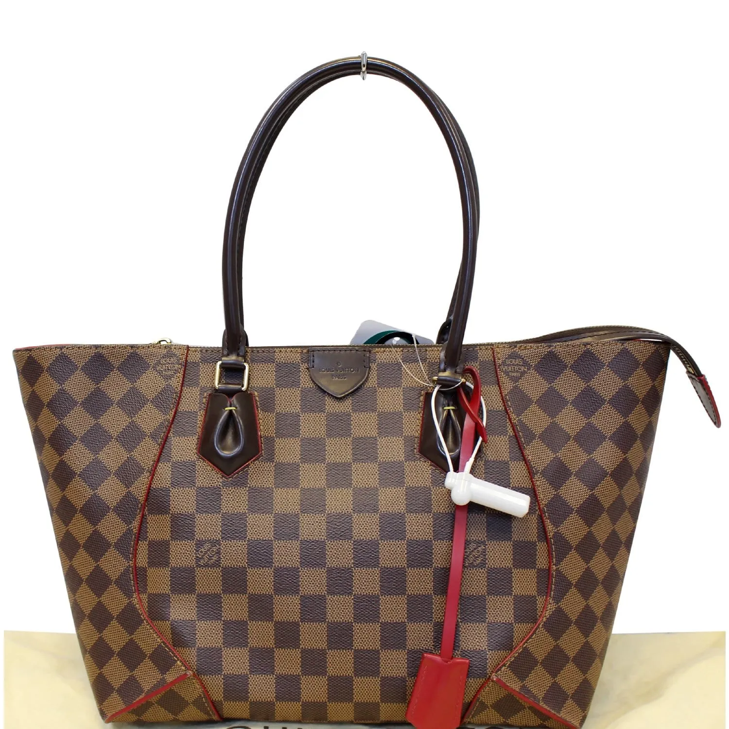 LOUIS VUITTON Caissa MM Damier Ebene Tote Bag