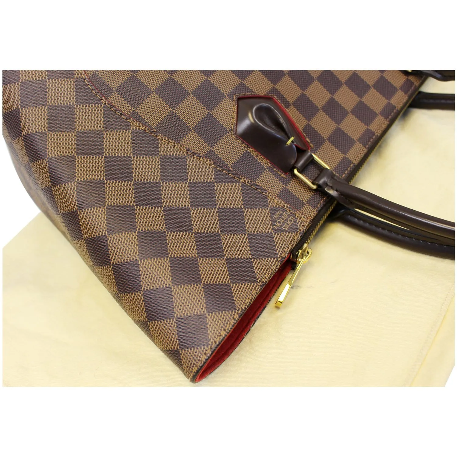 LOUIS VUITTON Caissa MM Damier Ebene Tote Bag
