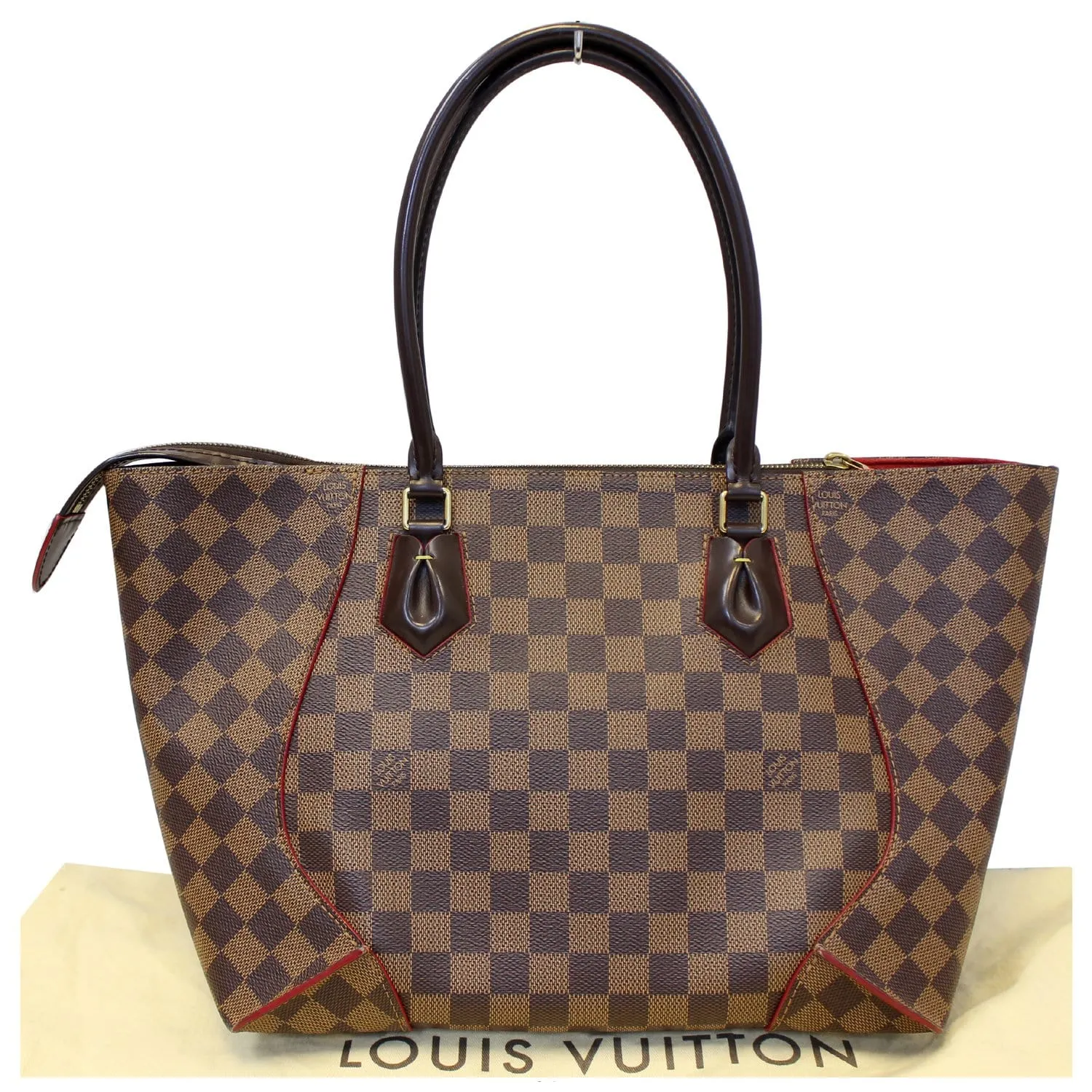 LOUIS VUITTON Caissa MM Damier Ebene Tote Bag