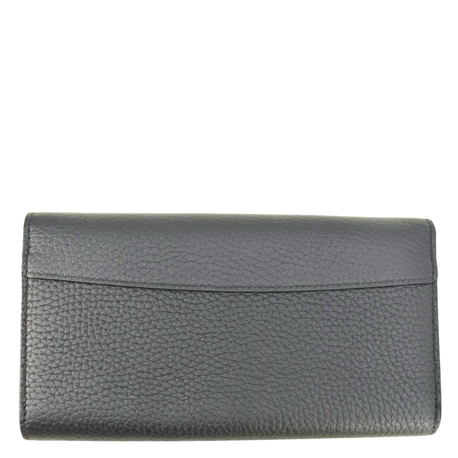LOUIS VUITTON Capucines Crown Flowers Taurillon Leather Wallet Black