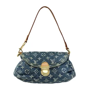 Louis Vuitton Denim Logo Shoulder Bag