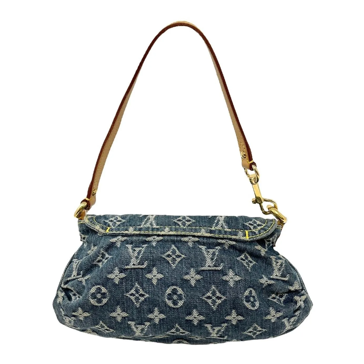 Louis Vuitton Denim Logo Shoulder Bag