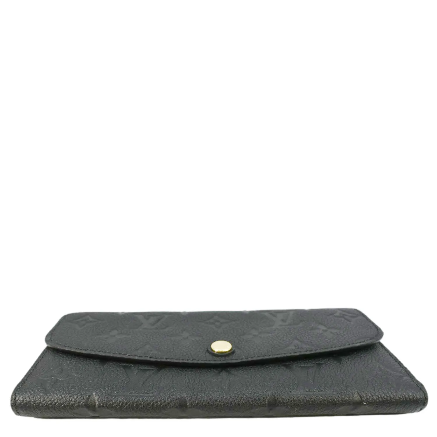 LOUIS VUITTON Emilie Monogram Empreinte Leather Wallet Black
