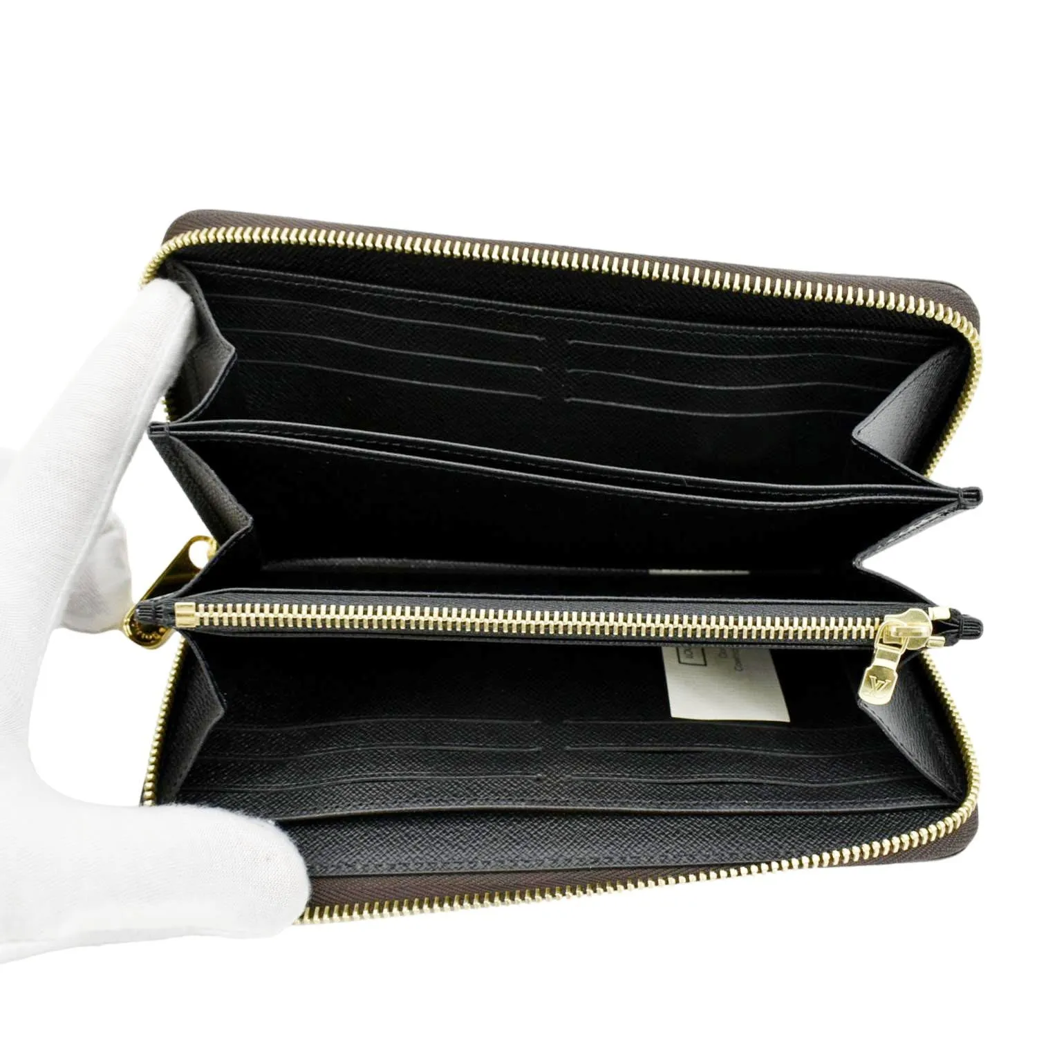 LOUIS VUITTON Giant Monogram Reverse Zippy Wallet Brown