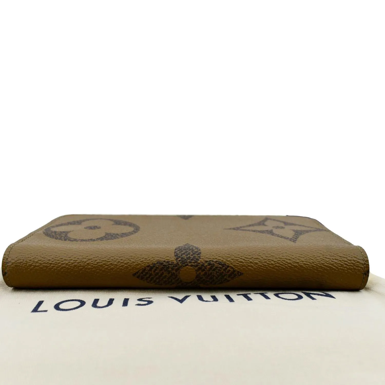 LOUIS VUITTON Giant Monogram Reverse Zippy Wallet Brown