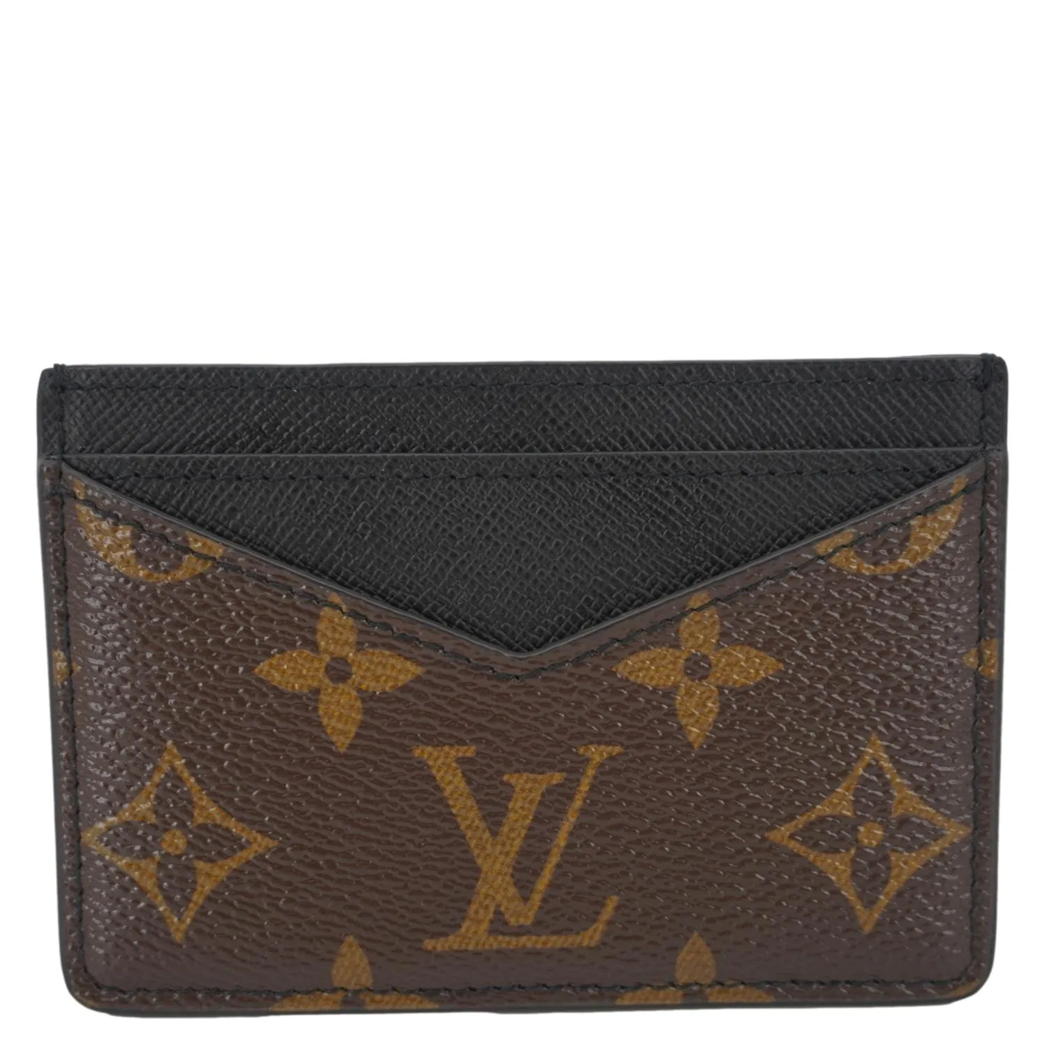 LOUIS VUITTON Neo Porte Cartes Monogram Canvas Card Holder Brown