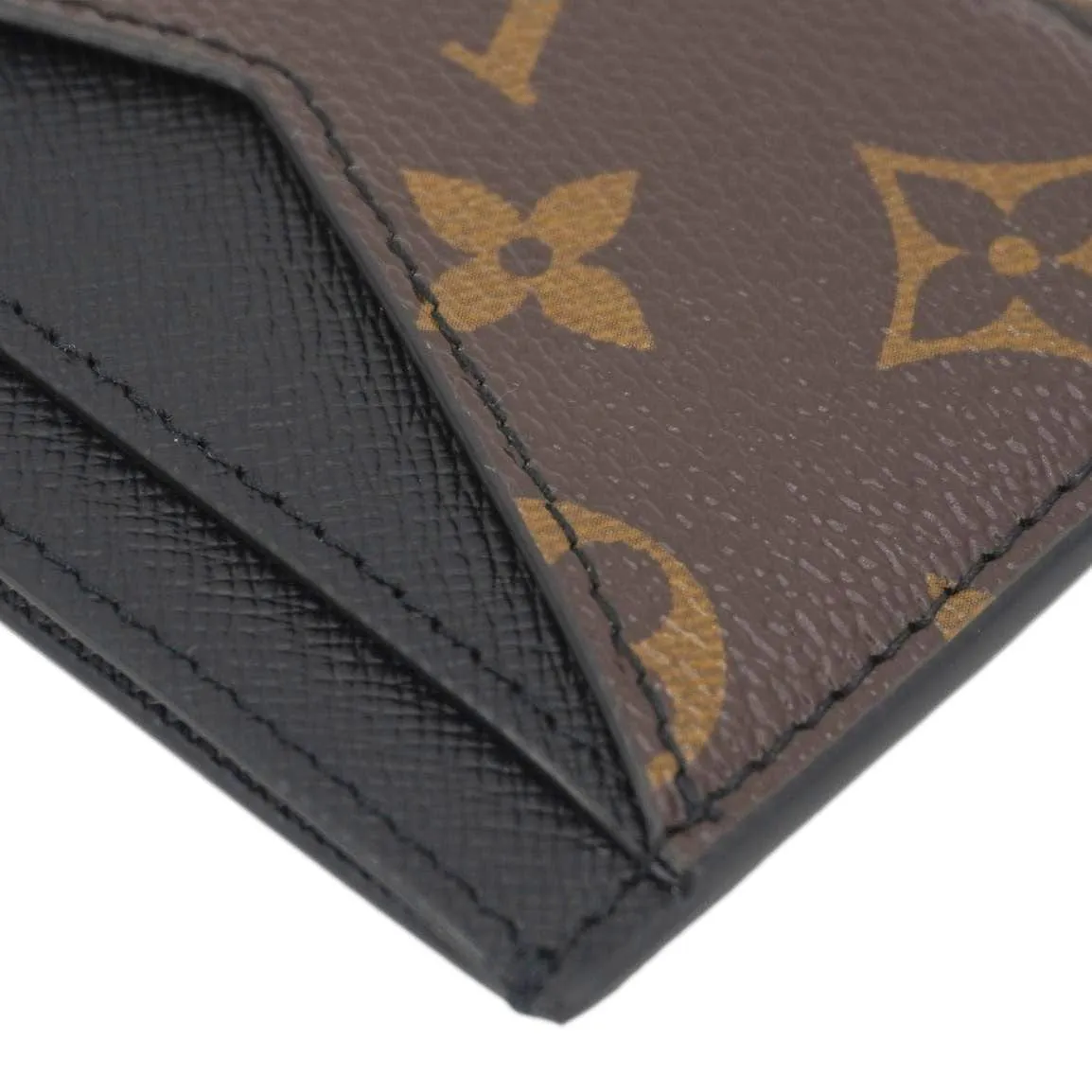 LOUIS VUITTON Neo Porte Cartes Monogram Canvas Card Holder Brown