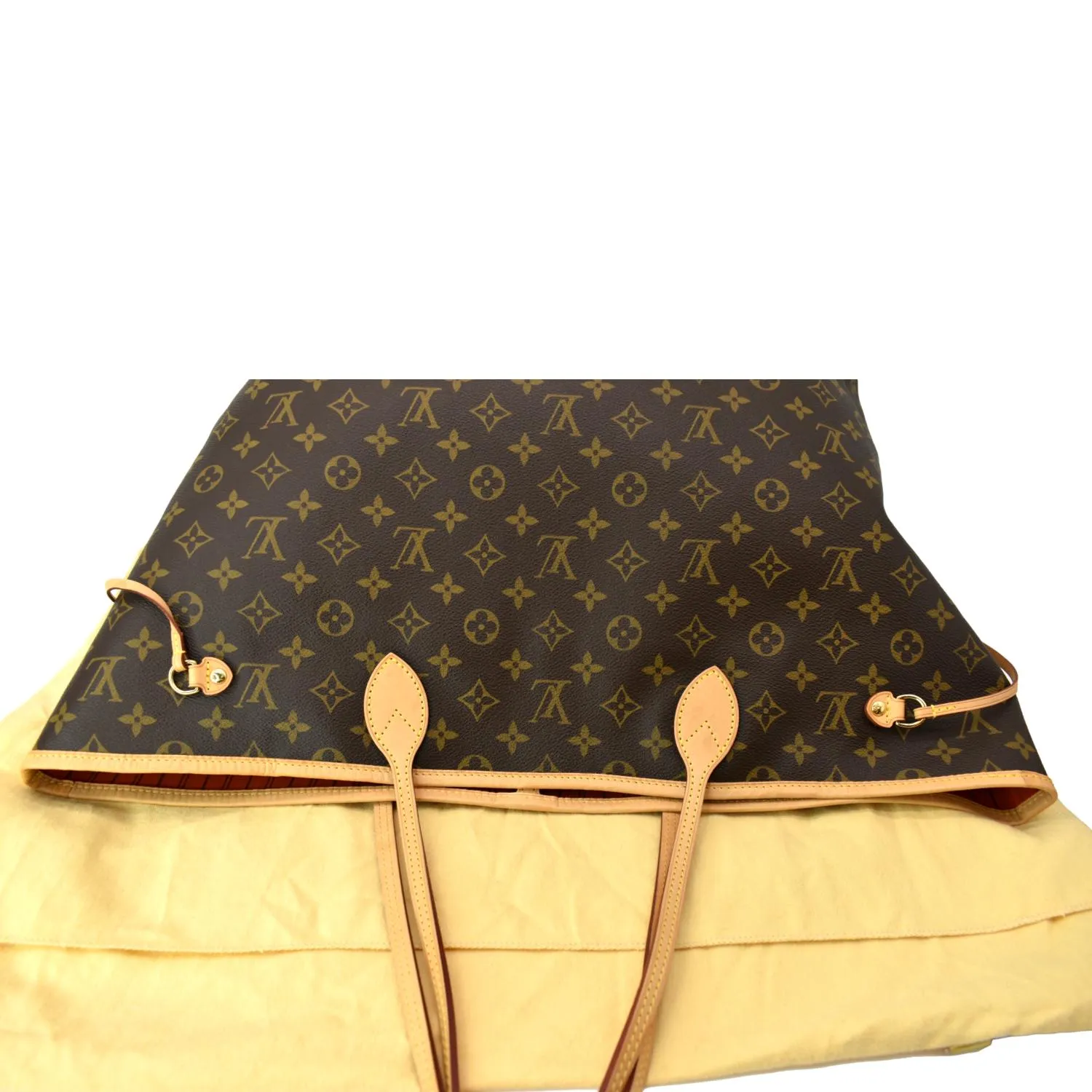 LOUIS VUITTON Neverfull GM Monogram Canvas Tote Bag Brown