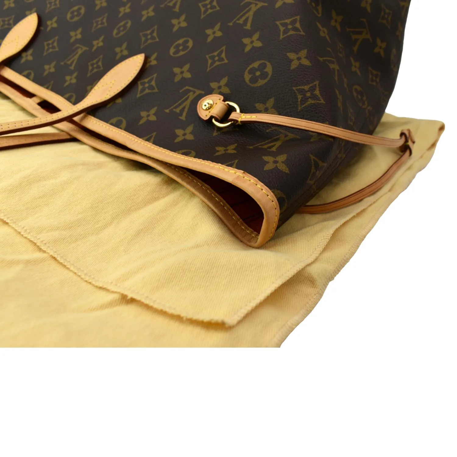 LOUIS VUITTON Neverfull GM Monogram Canvas Tote Bag Brown