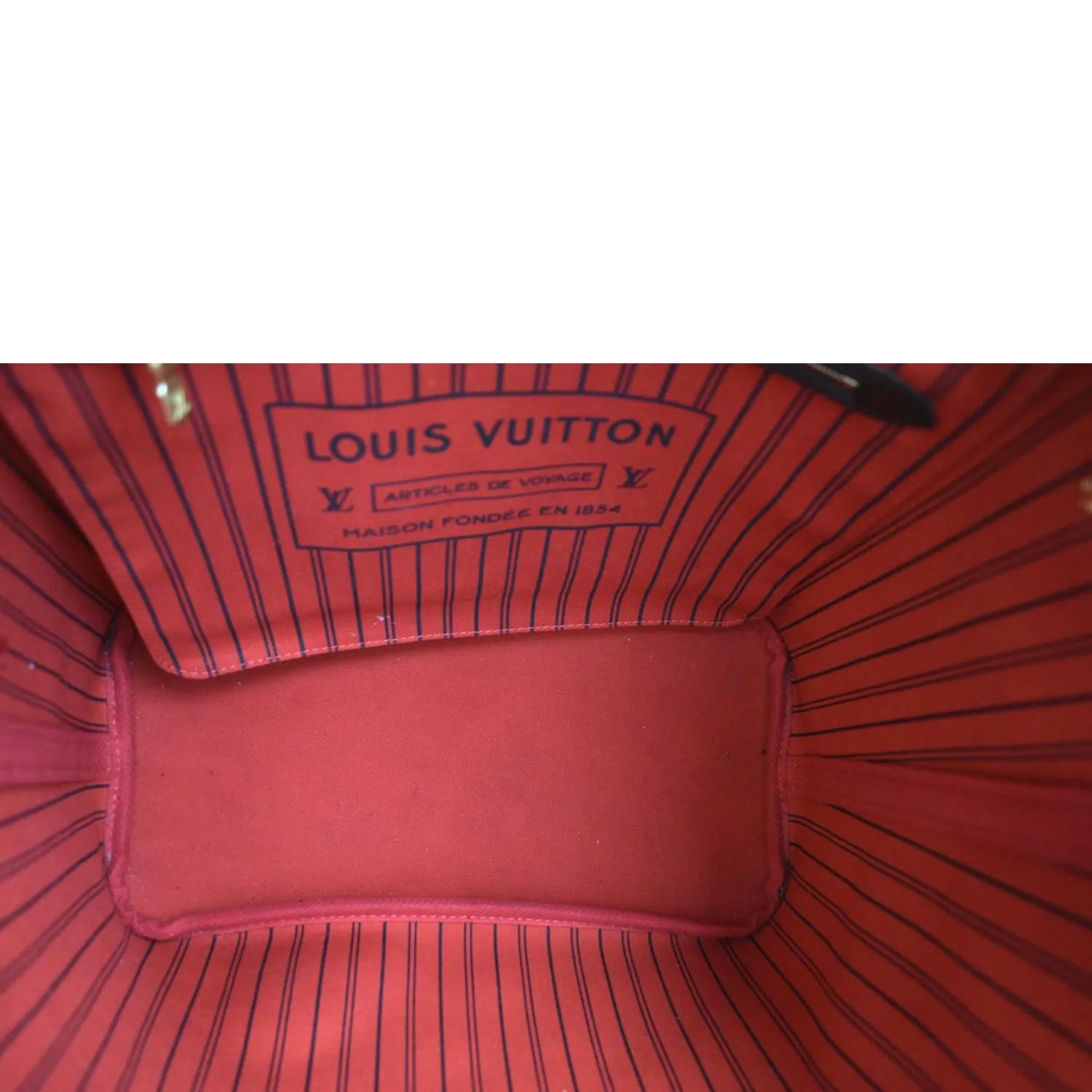 LOUIS VUITTON Neverfull MM Damier Ebene Tote Bag Brown