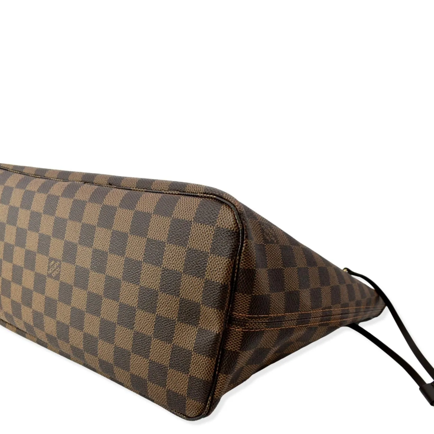 LOUIS VUITTON  Neverfull MM Damier Ebene Tote Bag Rose Ballerine