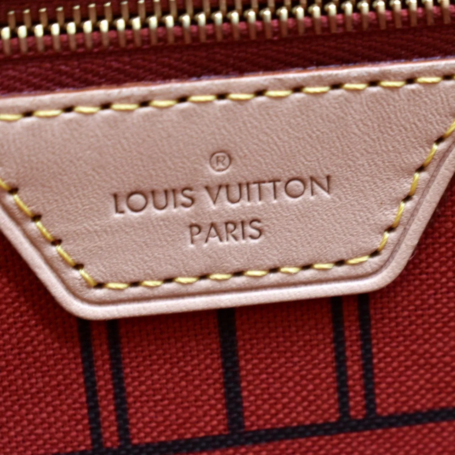 LOUIS VUITTON Neverfull MM Monogram Canvas Tote Bag Brown