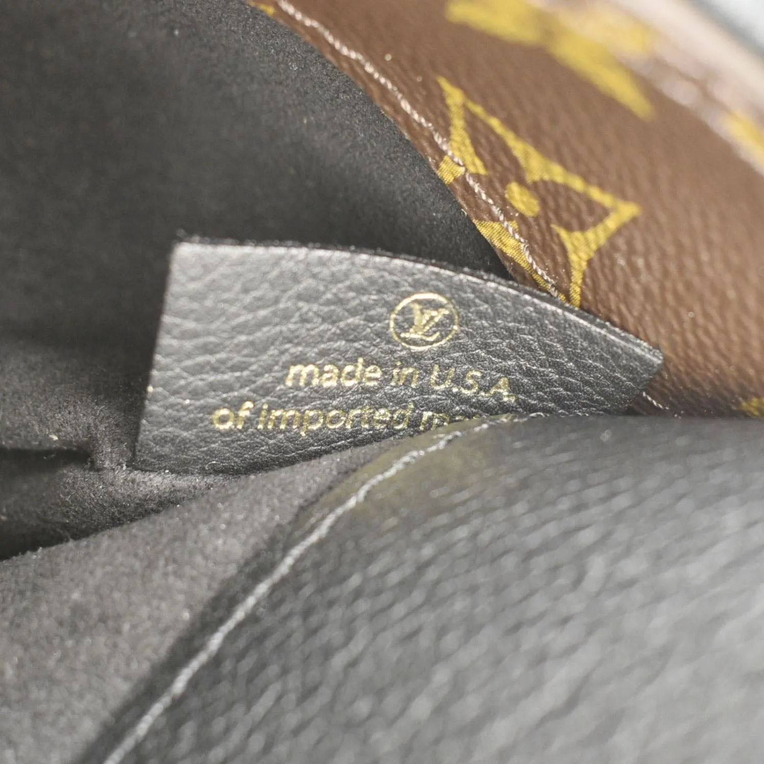 LOUIS VUITTON Pallas MM Monogram Canvas Shoulder Bag Brown