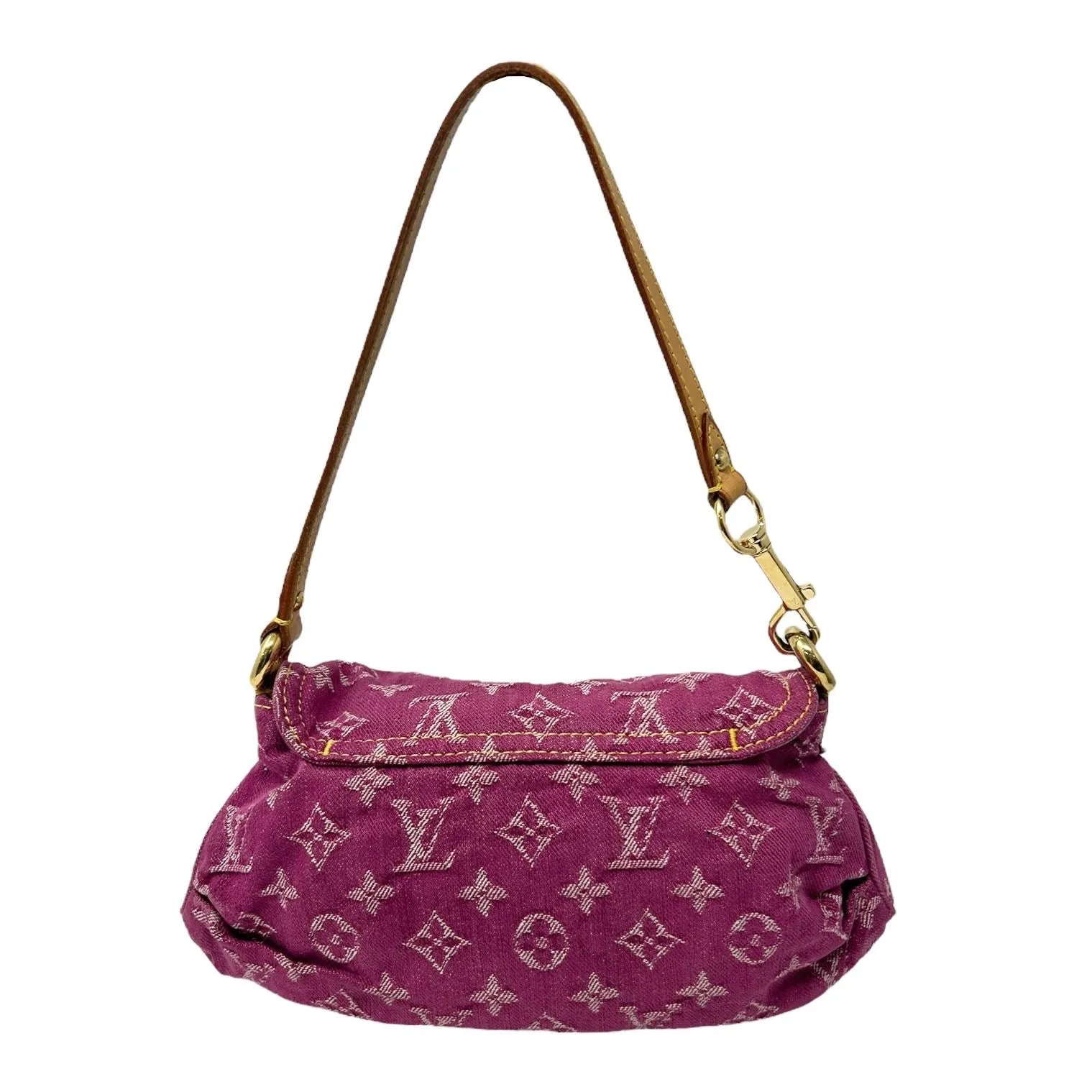 Louis Vuitton Pink Denim Shoulder Bag