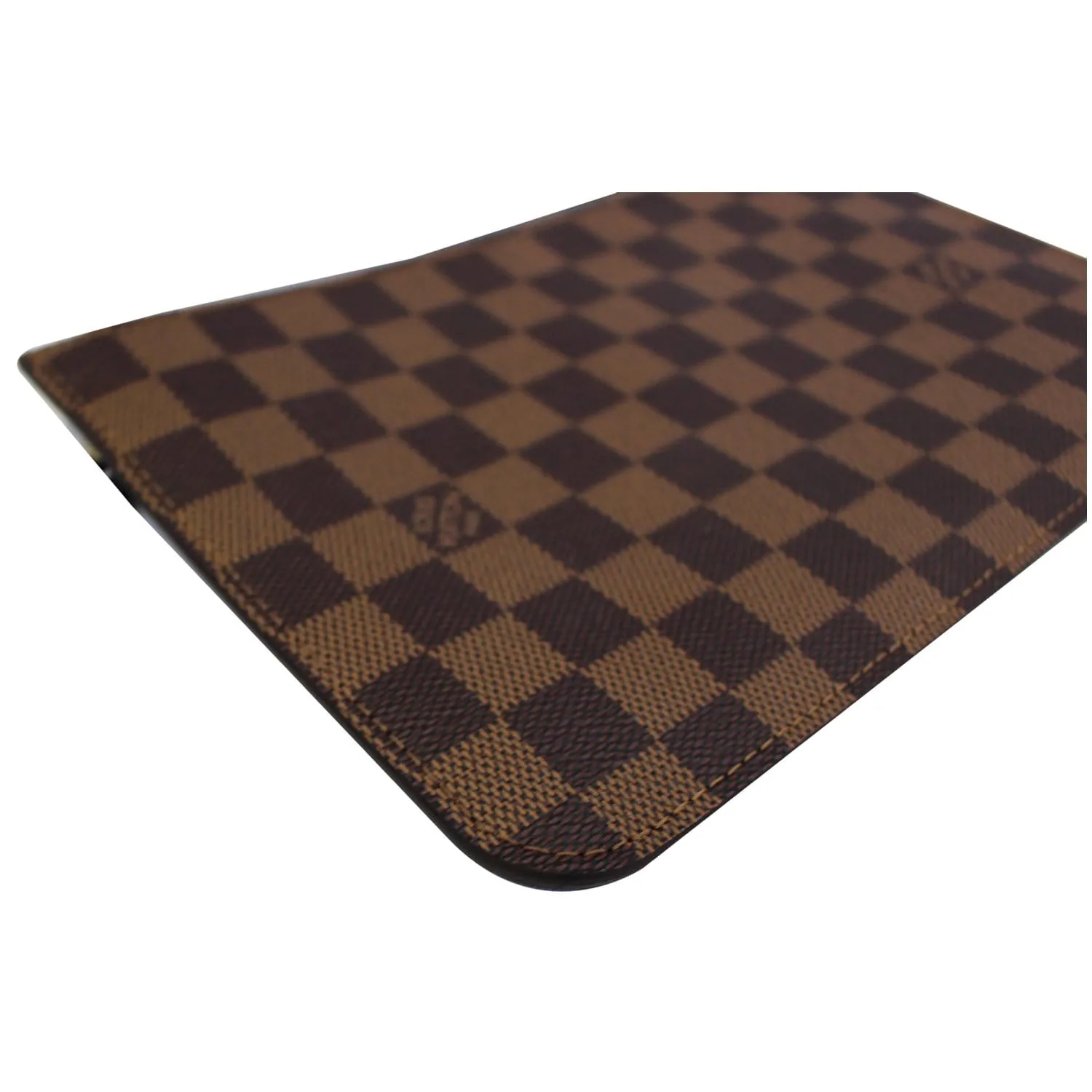 LOUIS VUITTON Pochette Wristlet Pouch Damier Ebene Neverfull GM Brown