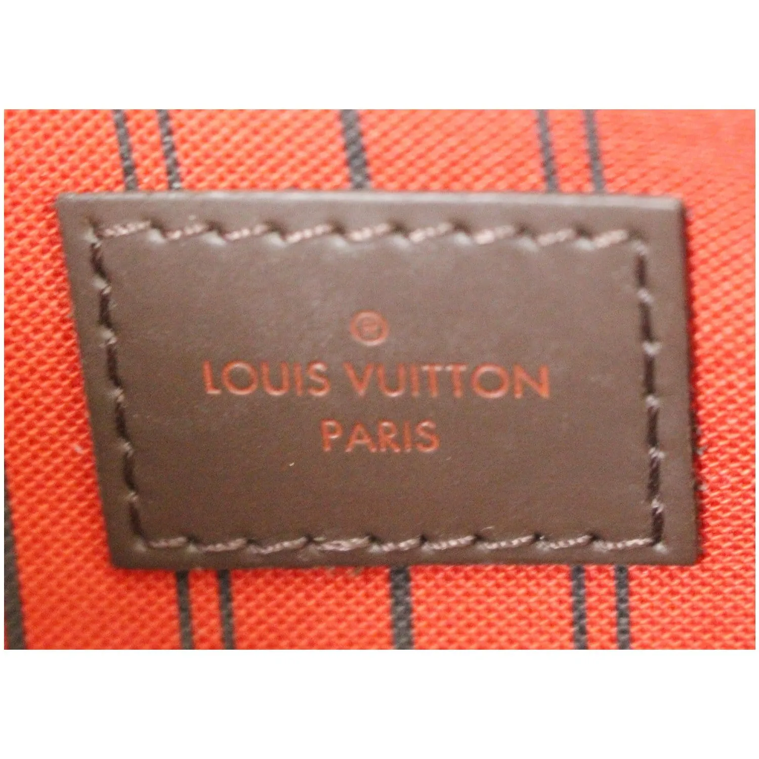 LOUIS VUITTON Pochette Wristlet Pouch Damier Ebene Neverfull GM Brown