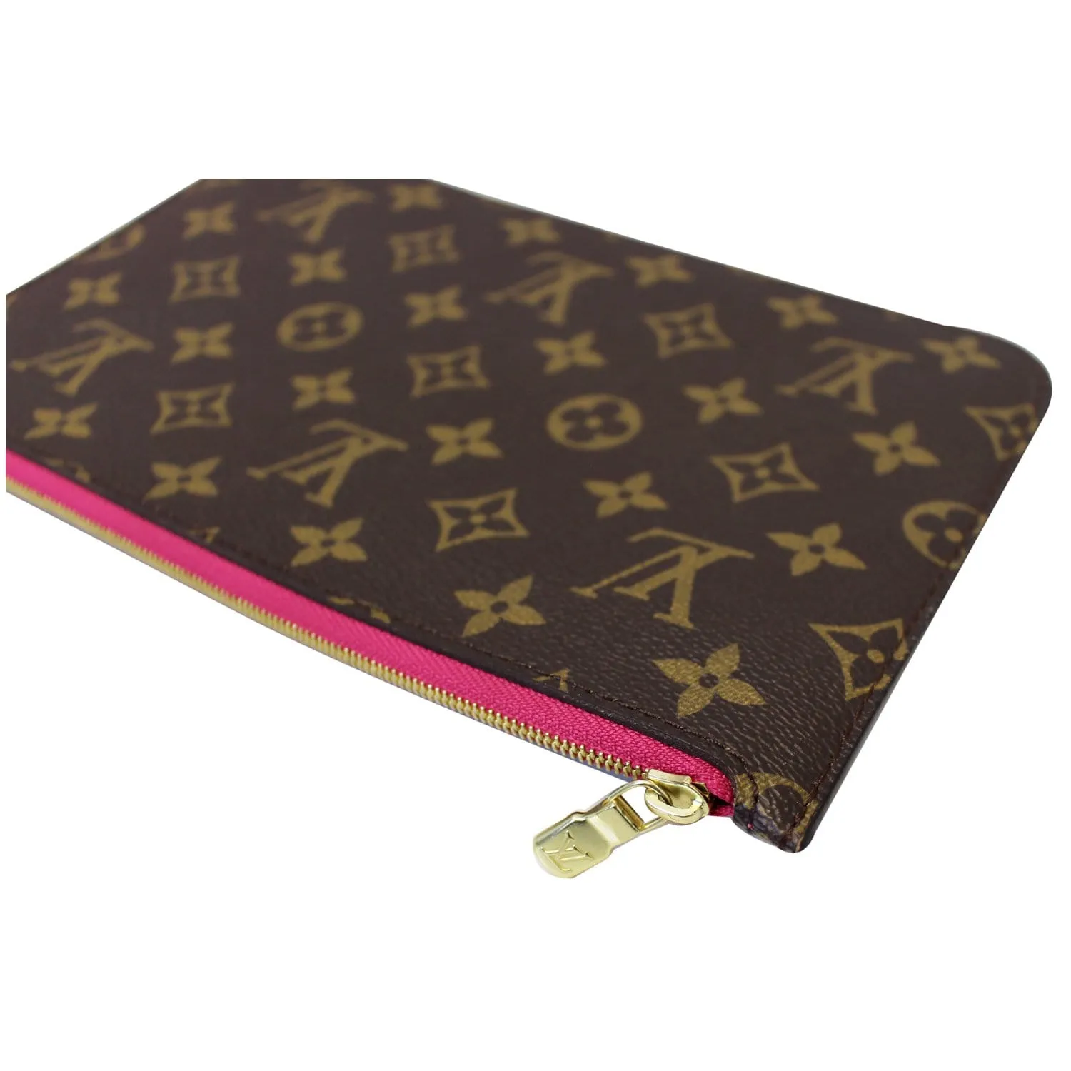 LOUIS VUITTON Pochette Wristlet Pouch Monogram Canvas Neverfull