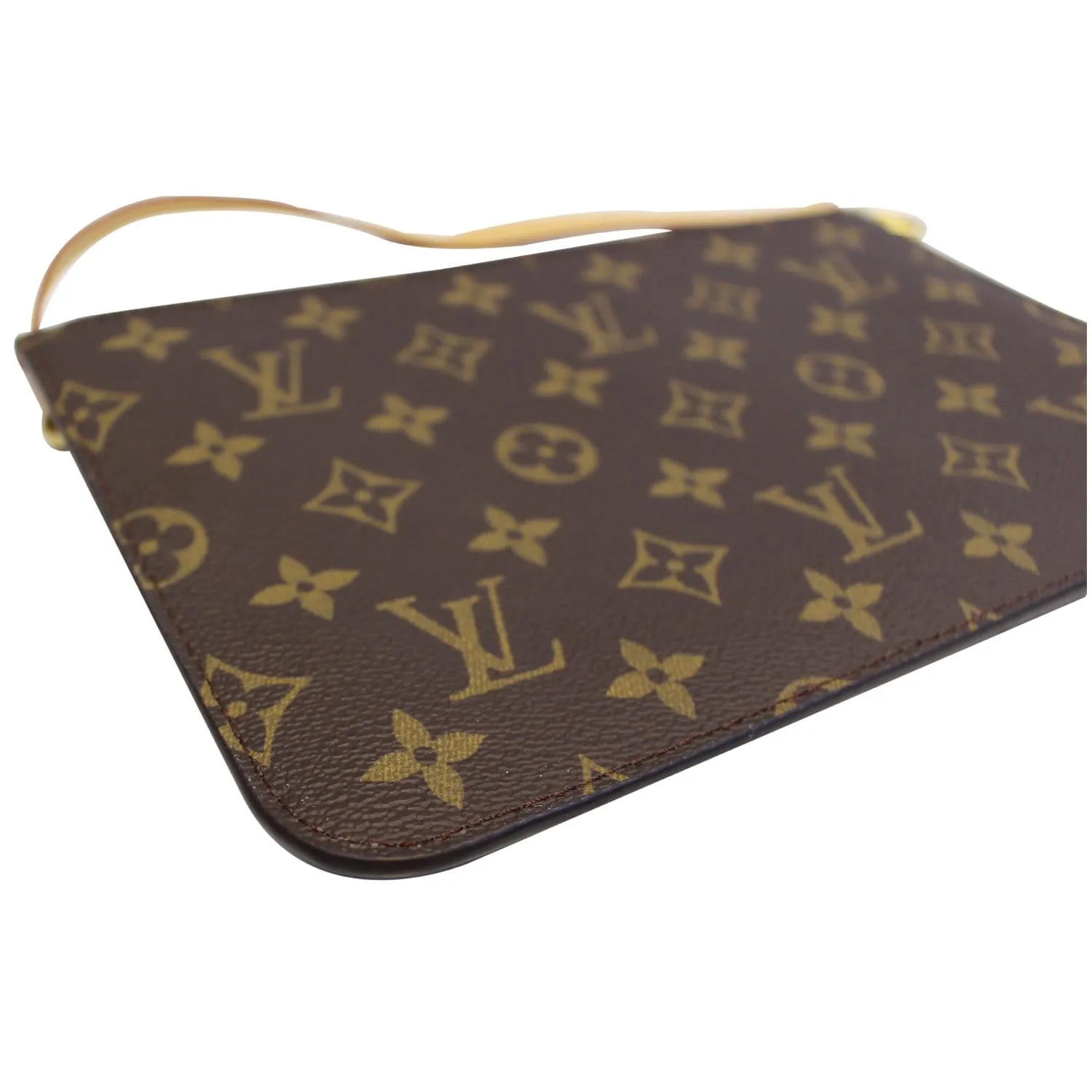 LOUIS VUITTON Pochette Wristlet Pouch Monogram Canvas Neverfull