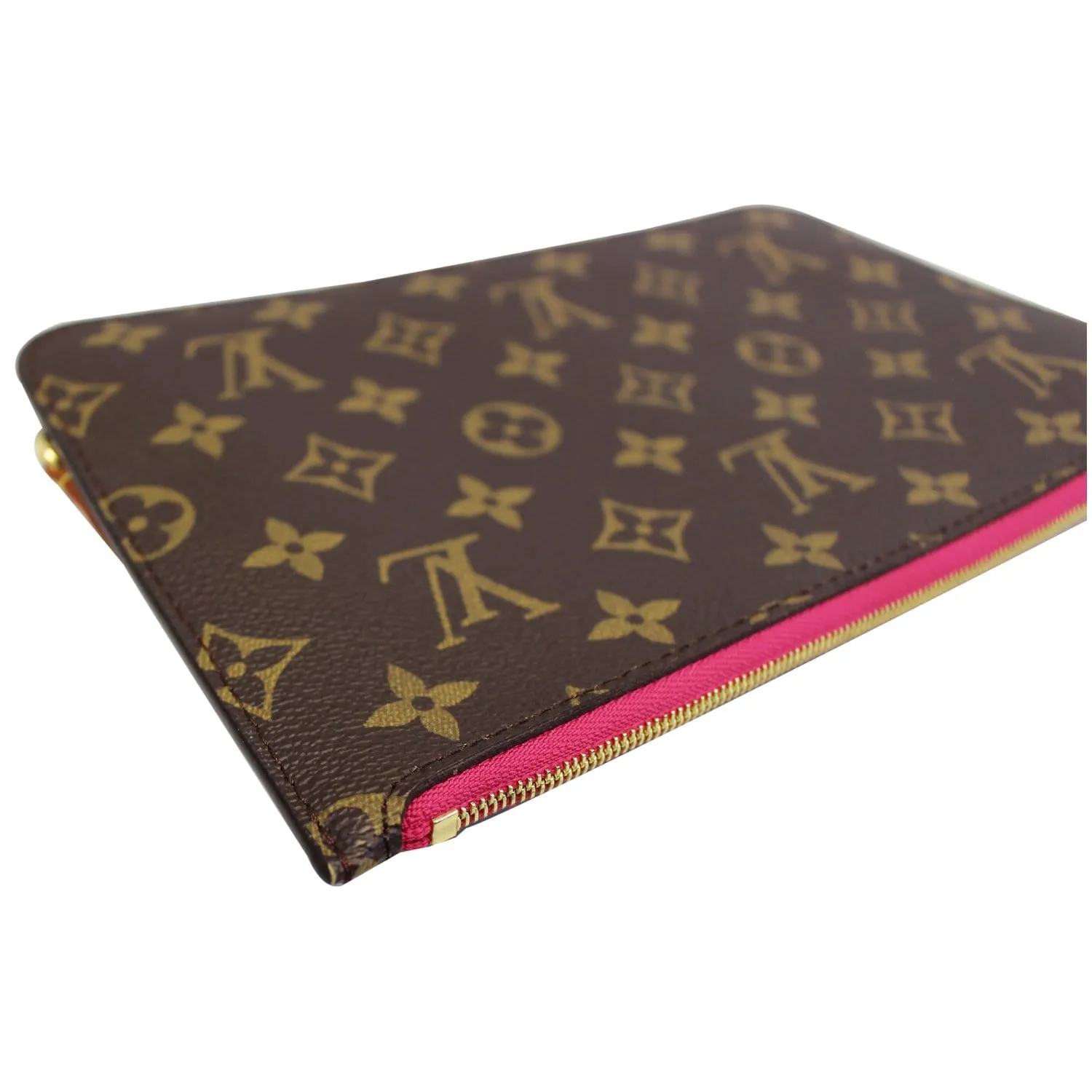 LOUIS VUITTON Pochette Wristlet Pouch Monogram Canvas Neverfull