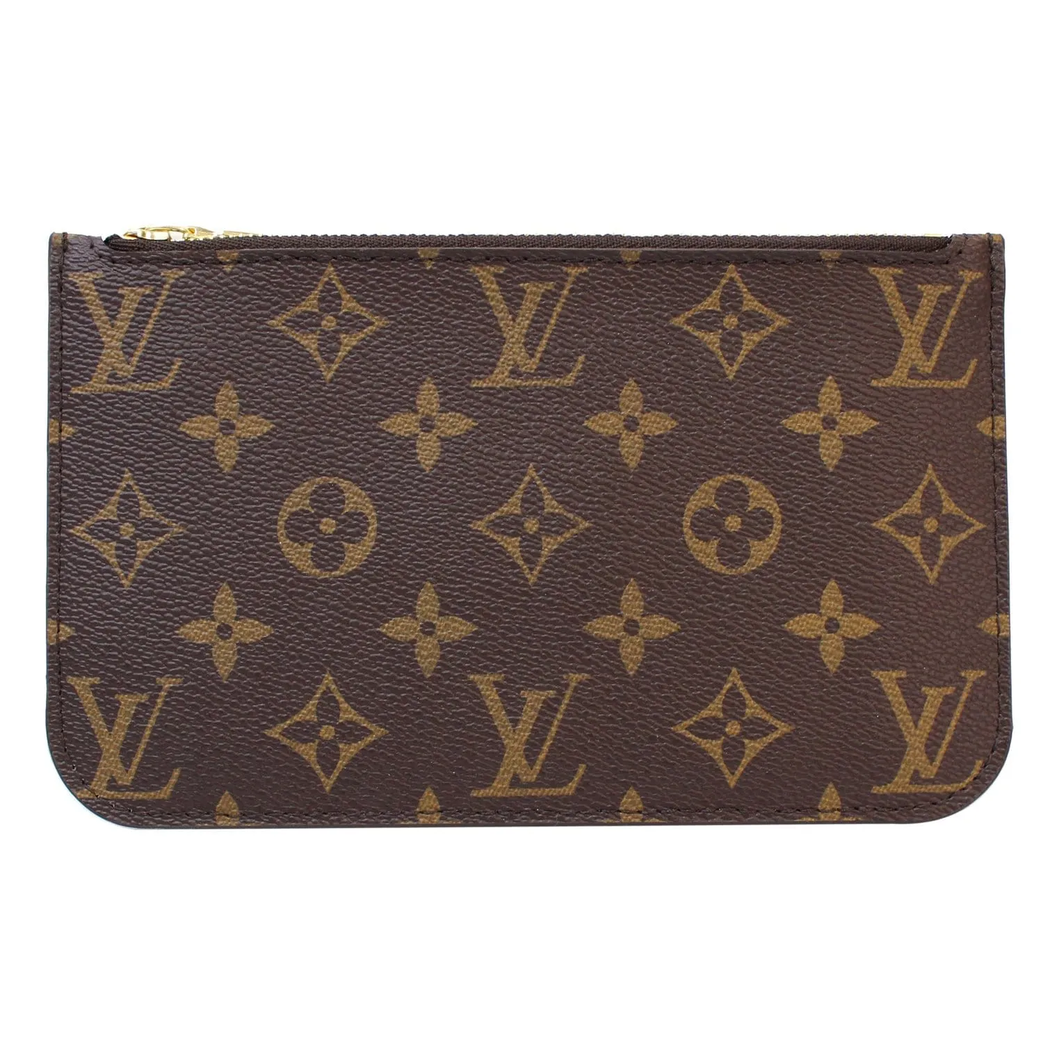 LOUIS VUITTON Pochette Wristlet Pouch Monogram Neverfull PM Brown