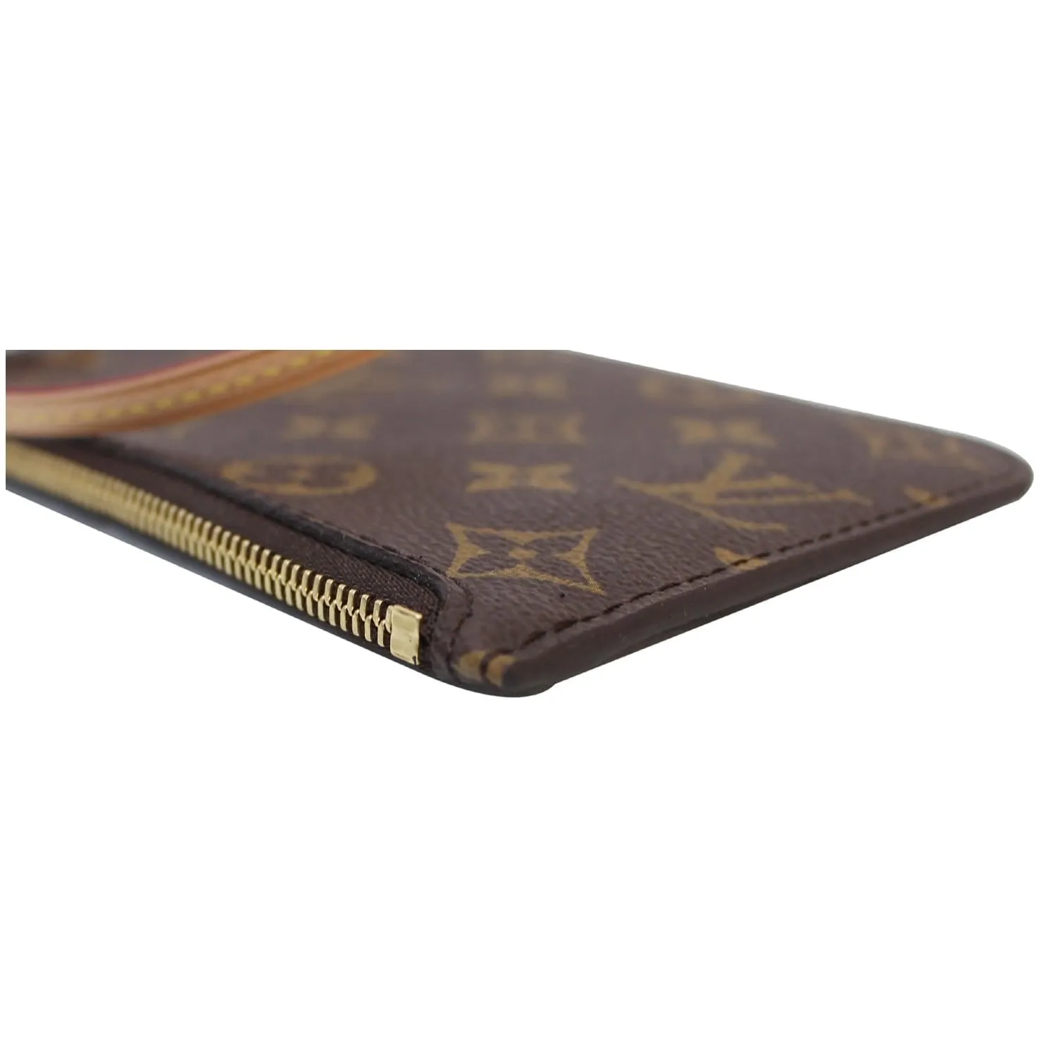 LOUIS VUITTON Pochette Wristlet Pouch Monogram Neverfull PM Brown