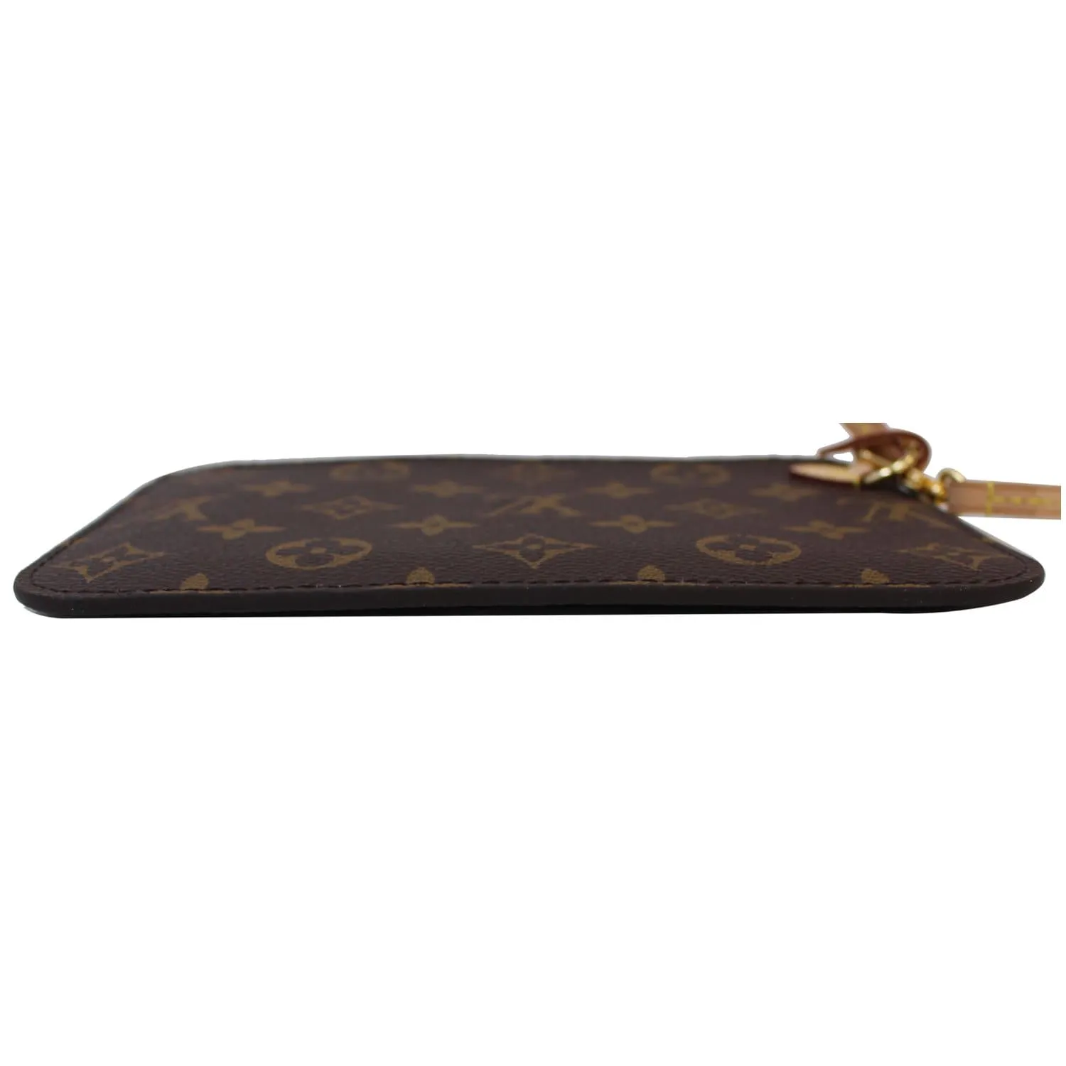 LOUIS VUITTON Pochette Wristlet Pouch Monogram Neverfull PM Brown