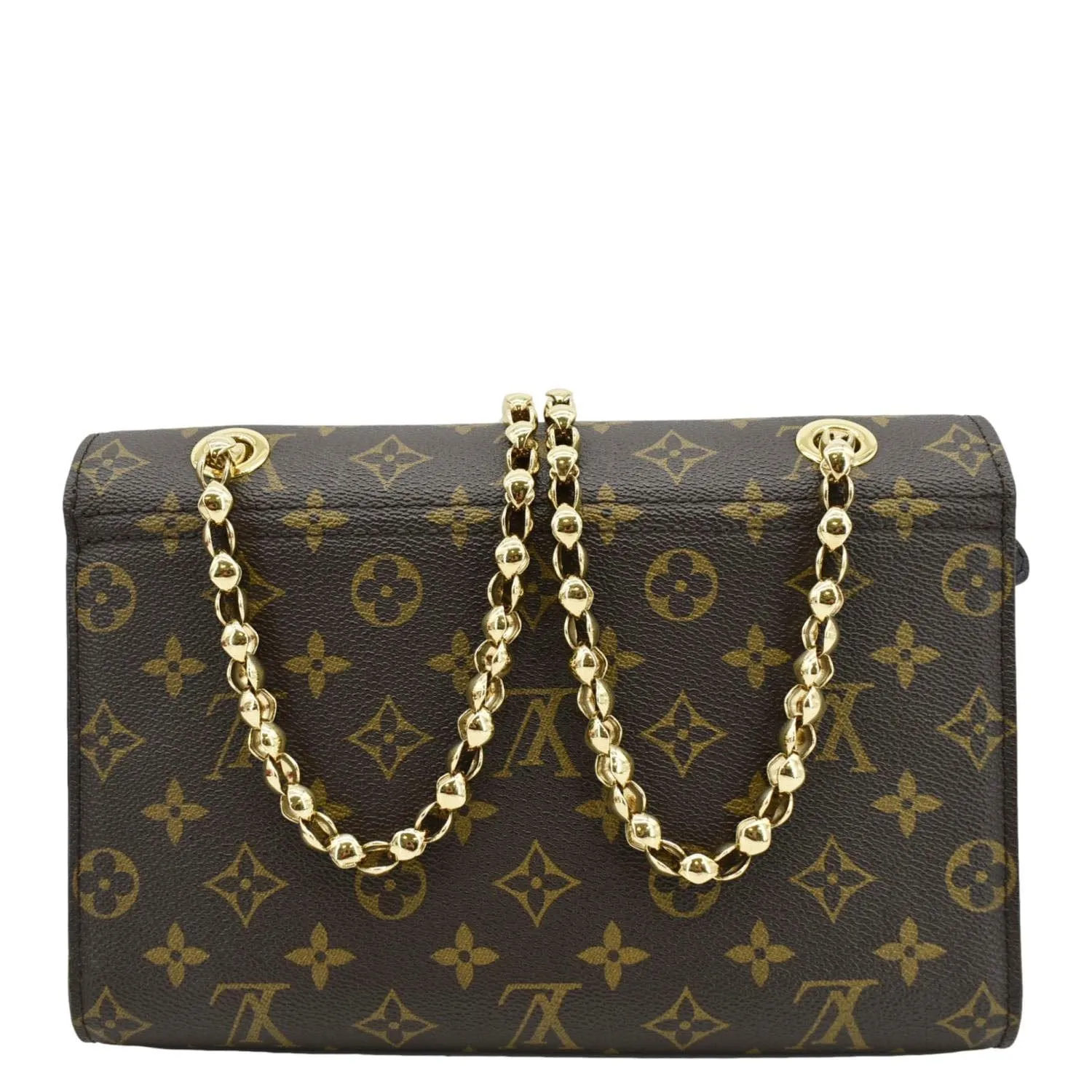 LOUIS VUITTON Victoire Monogram Canvas Crossbody Bag Black