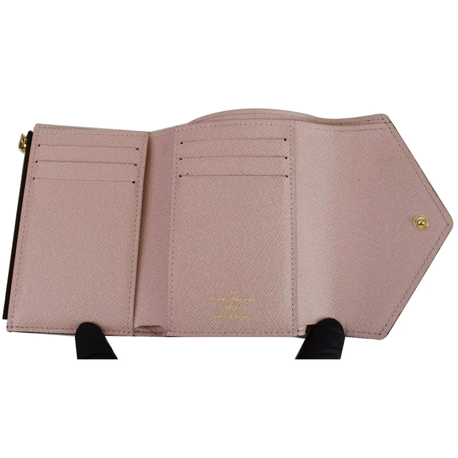 LOUIS VUITTON Victorine Monogram Canvas Wallet Rose Ballerina